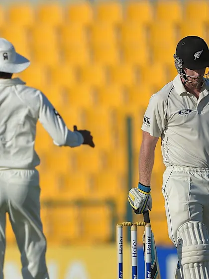 Pakistan two wickets away from 1-0 lead