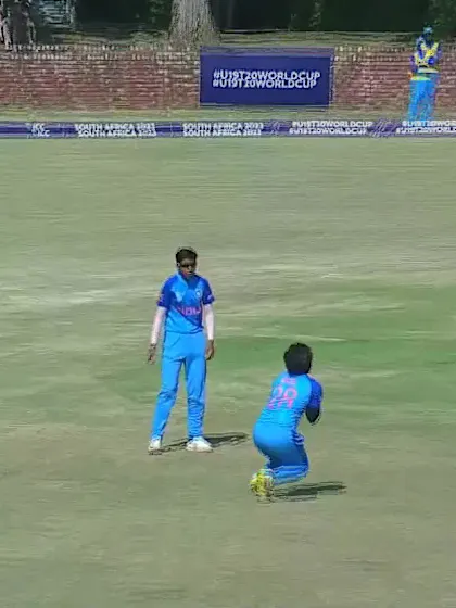 Wicket-Ella-Hayward-India-U19s-Women v Australia-U19s-Women ICC U19W T20WC 2023