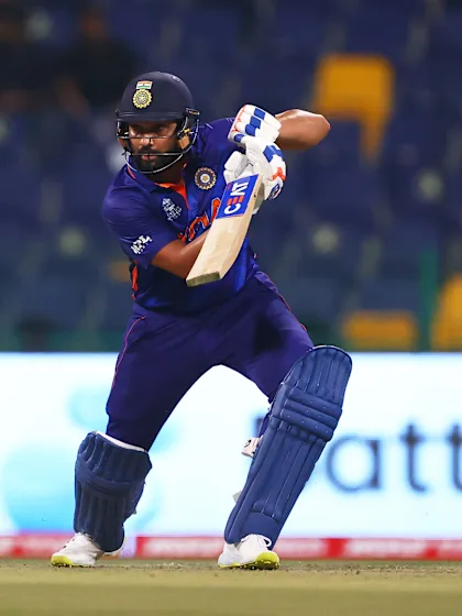 Rohit Sharma raises rapid half-century
