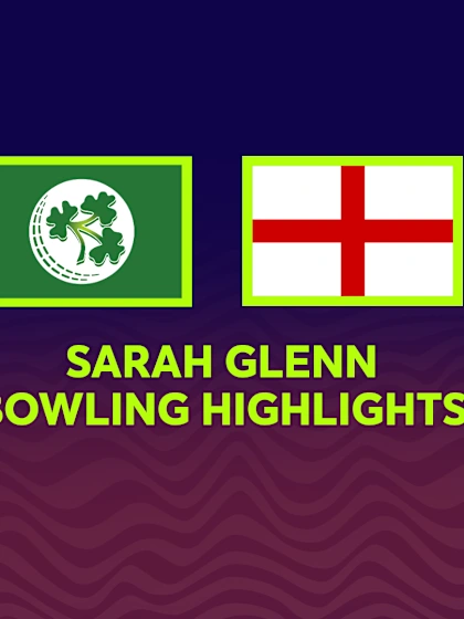 Logo of Sarah Glenn stars with ball for England | Women's T20WC 2023