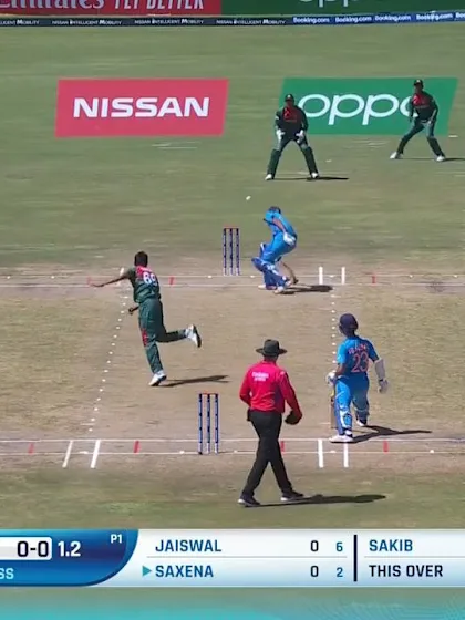 ICC U19 CWC: IND v BAN – Saxena evades fiery Sakib throw
