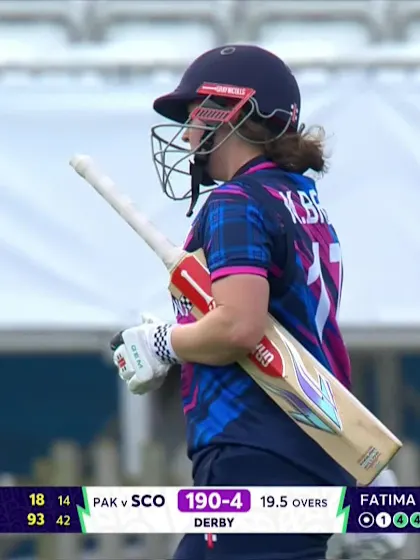 Kathryn Bryce - Wicket - Scotland vs Pakistan