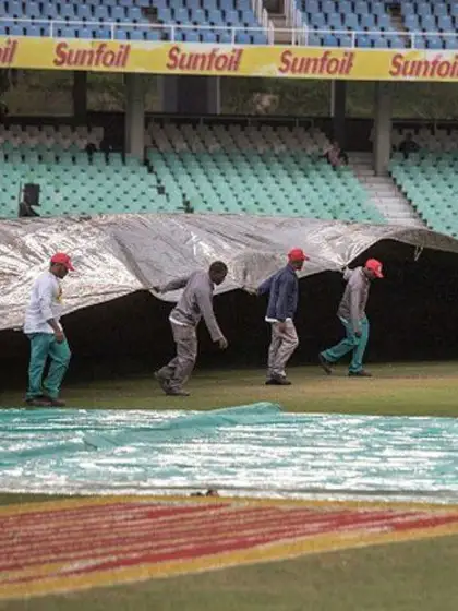 Soggy outfield forces abandonment in Durban