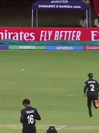 Vihaan Malhotra with a Four vs. New Zealand