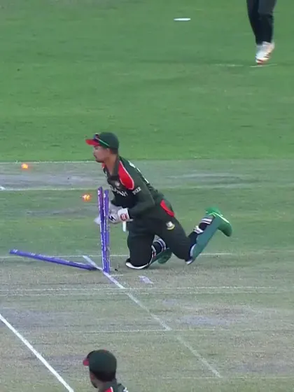 Morea run out for three