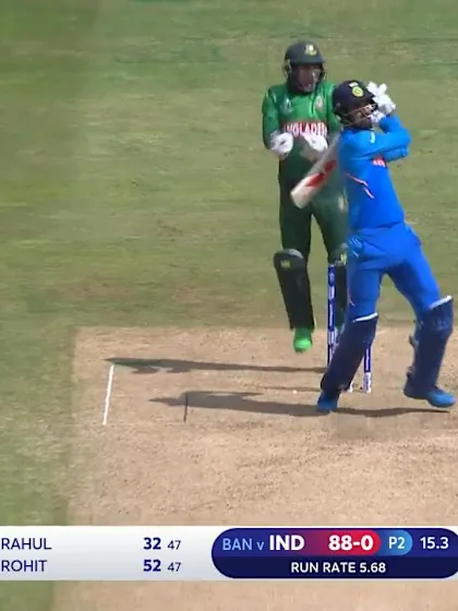 CWC19: BAN v IND - Rahul pulls Mortaza for six