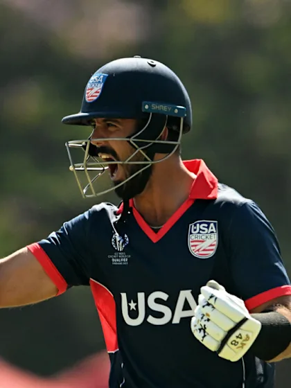 Logo of USA batter Shayan Jahangir smashes maiden ODI ton against Nepal | CWC23 Qualifier