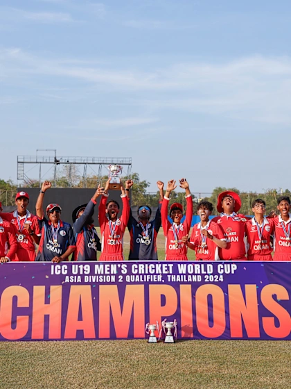 Oman win ICC U19 Men’s Cricket World Cup Asia Division 2 Qualifier Final as Nitish Nadendla wins Player of the Tournament