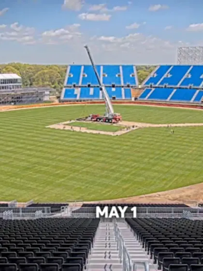 Nassau County International Cricket Stadium in its final stages as latest timelapse is released