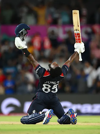 Jones the hero as scintillating knock helps USA to victory in T20 World Cup opener