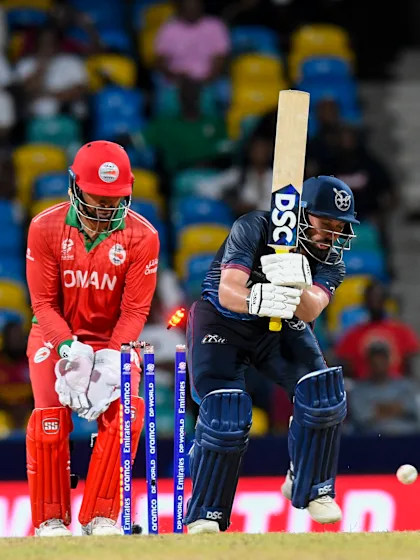 All the final over drama inside a minute | NAM v OMA | T20 World Cup