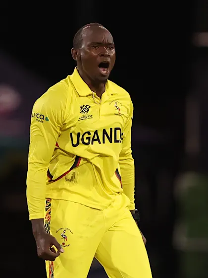 Skipper Masaba picks Uganda's first-ever wicket in T20 World Cup history | T20WC 2024