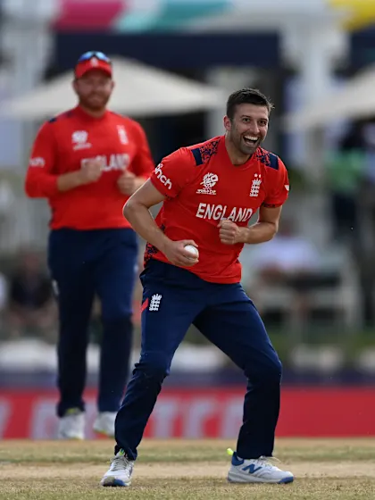 Milestone for Mark Wood as he bags 50th T20I wicket | #ENGvOMA | T20WC 2024