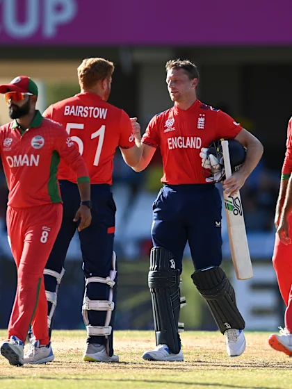 Winning moment as England race to big win | #ENGvOMA | T20WC 2024 