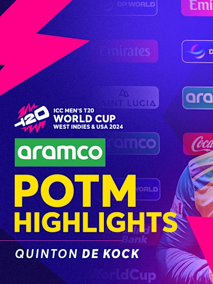Logo of Quinton de Kock's big game | POTM Highlights | ENG v SA | T20WC 2024