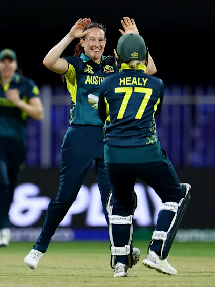 Logo of The moment Megan Schutt made history | WT20WC 2024