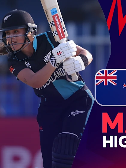 Logo of New Zealand march on with a comprehensive win | Match Highlights | WT20WC 2024






