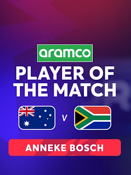 Logo of Anneke Bosch's stunning knock | SF 1 | POTM Highlights | WT20WC 2024






