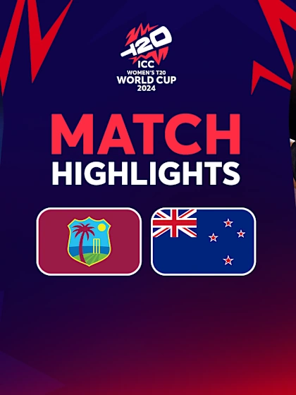 Logo of New Zealand overcome Dottin to seal final spot | SF 2 | Match Highlights | WT20WC 2024







