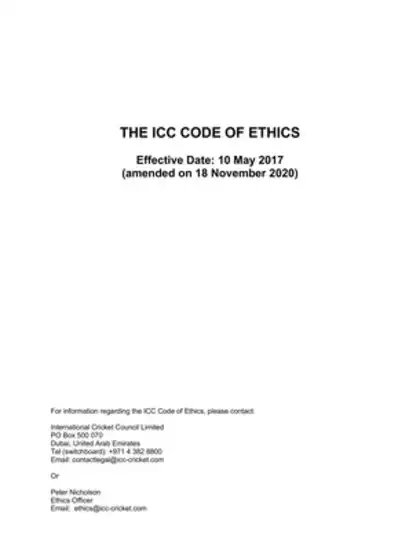Logo of ICC Code of Ethics