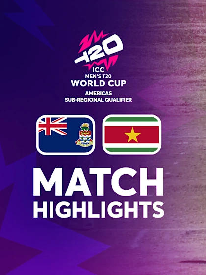 Cayman Islands v Suriname | Match Highlights | T20 WC Sub Regional Americas Qualifier