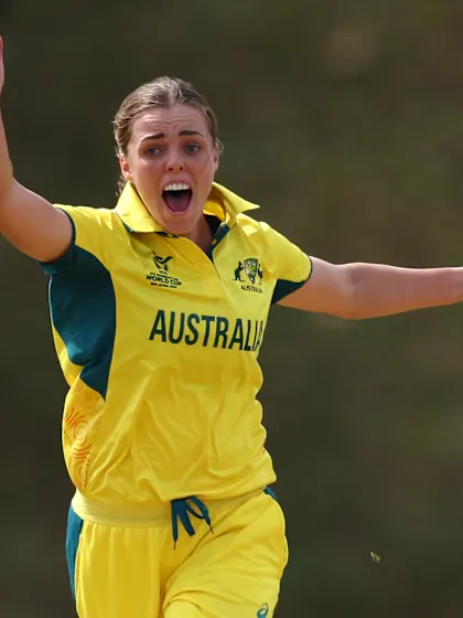 Logo of Larosa moves it a mile claim to grab another U19WC 2025 wicket