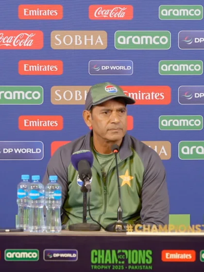 Logo of Aaqib Javed - Pakistan pre-match press conference, 26 Feb '25