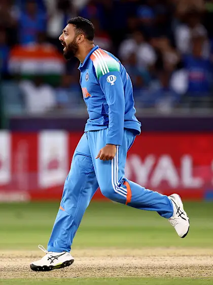 Logo of Every Varun Chakaravarthy wicket | Champions Trophy 2025