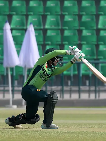 Logo of Muneeba Ali's magnificent straight drive | WCWCQ 2025