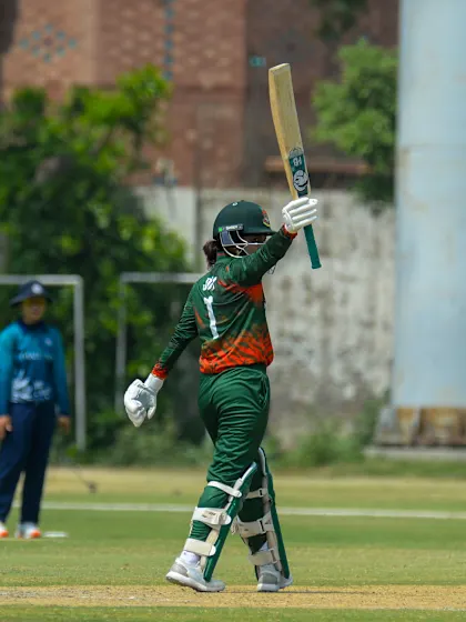 Logo of Nigar Sultana Joty reaches maiden ODI ton | WCWCQ 2025
