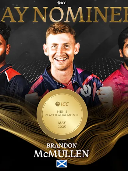 Logo of ICC Men’s Player of the Month nominees for May 2025 named