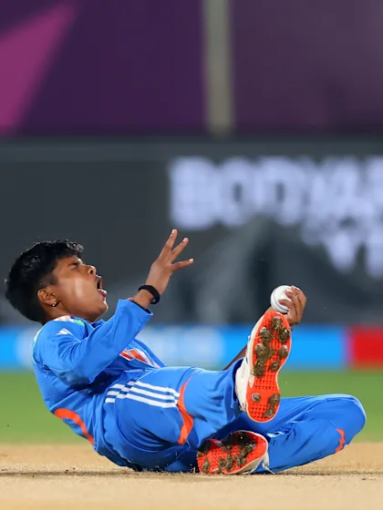 Kranti Gaud's one-handed screamer off her own bowling | CWC25