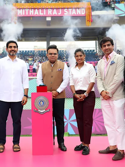 Mithali Raj stand inaugurated at ACA-VDCA Cricket Stadium