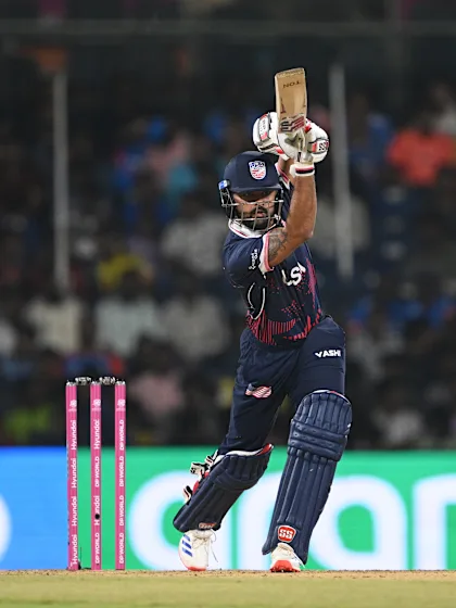 Textbook straight drive from Monank | T20WC 2026