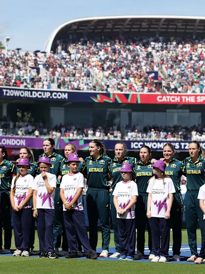 Australia stand tall as they sing their national anthem | Women's T20WC 2026