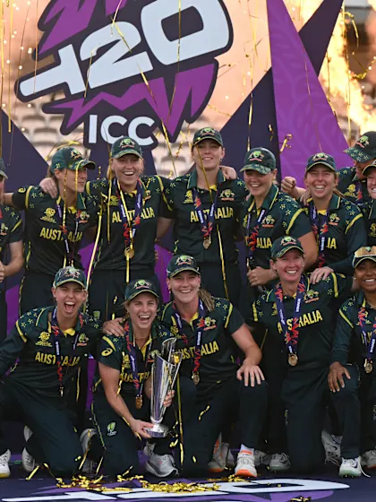 Australia lift the ICC Women's T20 World Cup 2026 trophy | Women's T20WC 2026