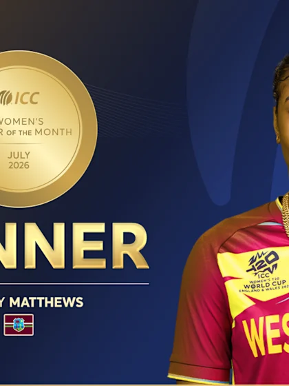 ICC Women's Player of the Month for July 2026 revealed