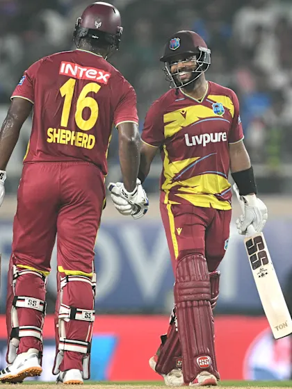 Hope, Rutherford lead West Indies to famous victory