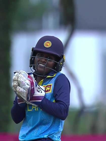 S Manivannan with a Batting vs Sri Lanka Women Under-19