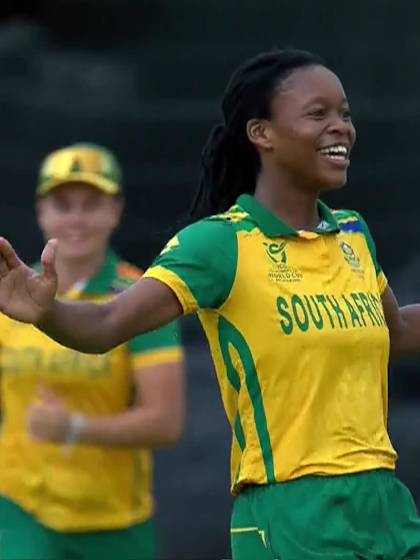 E McLeod with a Batting vs South Africa Women Under-19