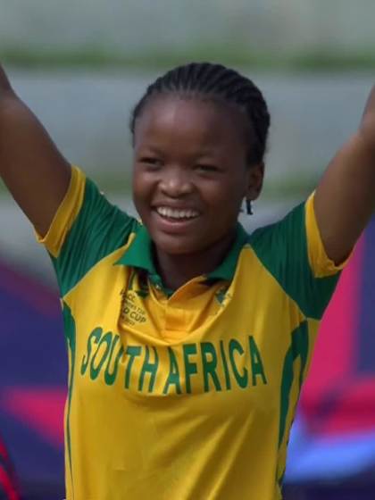 V Farane with a Batting vs South Africa Women Under-19