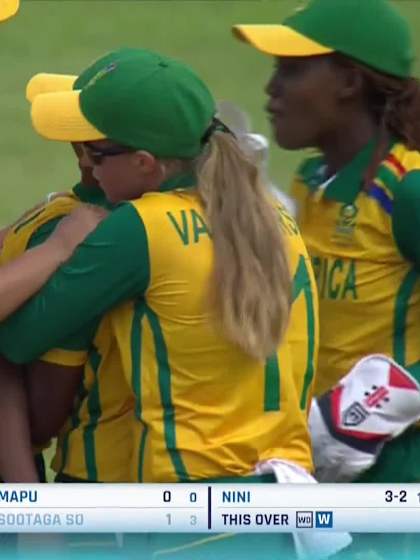 A Sootaga with a Batting vs South Africa Women Under-19