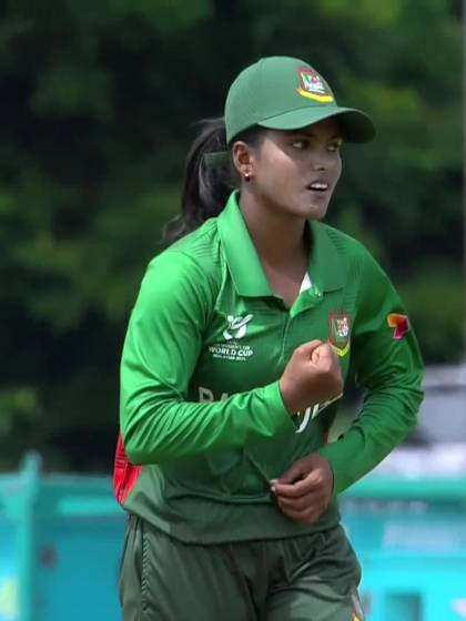 S Pakhrin with a Batting vs Bangladesh Women Under-19