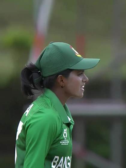 G Lyons with a Batting vs Bangladesh Women Under-19