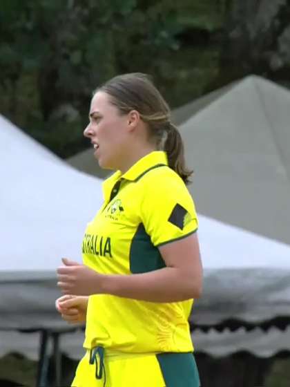 K McColl with a Batting vs Australia Women Under-19