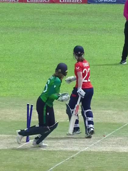 C Stubbs with a Batting vs Ireland Women Under-19