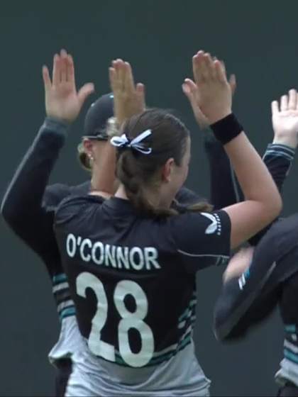 V Igbinedion with a Batting vs New Zealand Women Under-19