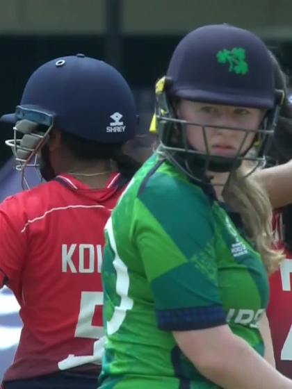 JJ Jackson with a Batting vs USA Women Under-19