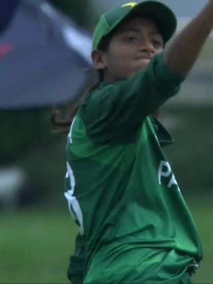 T Johnson with a Batting vs Pakistan Women Under-19