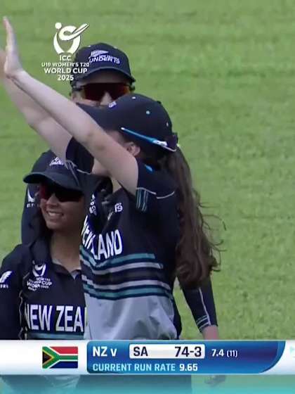 J Botha with a Batting vs New Zealand Women Under-19